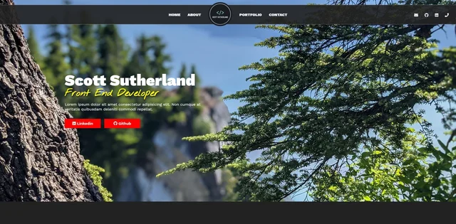 Scott Sutherland Next.js portfolio site screenshot